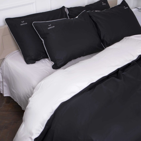 Фото - Комплект постільної білизни MirSon King Size 0848 + 0841 Joan Corner Сатин 220х240 см (2200008711887)